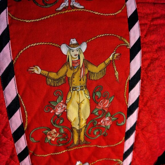 Marie Studer designs short jacket San Diego, Ca bright red Small quilted design - Picture 5 of 8